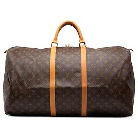 Louis Vuitton Brown Monogram Keepall 60 Marrone