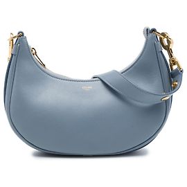 Céline Sac à épaule Ava Celine en cuir de veau bleu Medium Bleu Bleu clair
