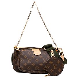 Louis Vuitton Brown Monogram Multi Pochette Accessoires Marrone