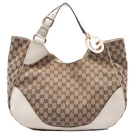 Sac cabas Gucci Charlotte en toile GG beige Beige