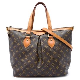 Louis Vuitton Brown Monogram Palermo PM Castaño
