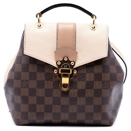 Louis Vuitton Brown Damier Ebene Clapton Marrone