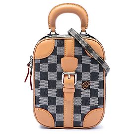 Louis Vuitton Gray Damier Colors Valisette Verticale Marrone