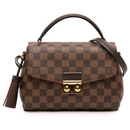 Louis Vuitton Brown Damier Ebene Croisette Marrone