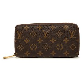 Louis Vuitton Brown Monogram Zippy Wallet Braun
