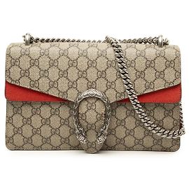 Sac à épaule Gucci Dionysus Medium GG Supreme Beige Beige