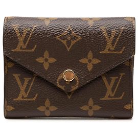 Cartera Victorine Monogram Marrón Louis Vuitton Castaño