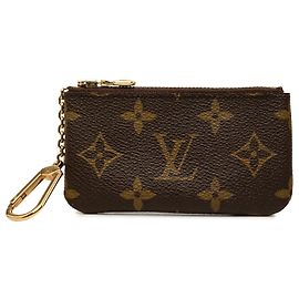 Louis Vuitton Brown Monogram Key Pouch Brown