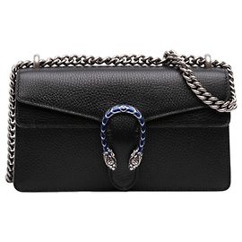 Gucci Dionysus Crossbody in pelle di vitello nera Medium Nero