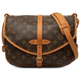 Louis Vuitton Brown Monogram Saumur 30 Marron