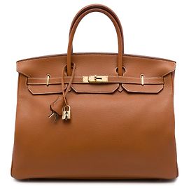 Hermès Brown Togo Birkin Retourne 40 Marrone