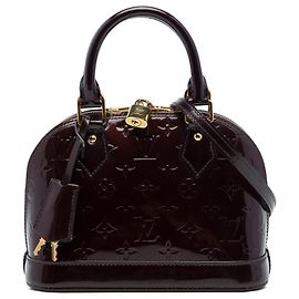 Louis Vuitton Purple Monogram Vernis Alma BB Porpora