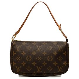 Louis Vuitton Brown Monogram Pochette Accessoires Marrom
