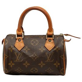 Louis Vuitton Brown Monogram Mini Speedy HL Marron