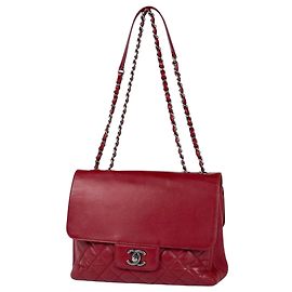 Bolsa de ombro Chanel vermelha Vermelho