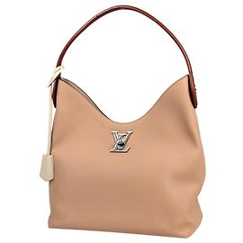 Borsa a tracolla Lockme Hobo Louis Vuitton Beige