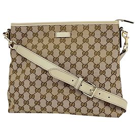 Bolsa de ombro Gucci em tela GG bege Bege