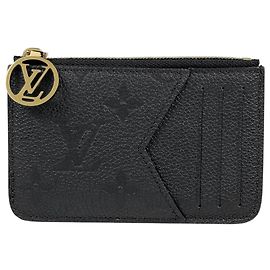 Louis Vuitton Monogram Empreinte Card Case Nero