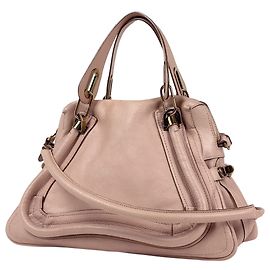Borsa a mano in pelle 2-Way Chloé Paraty Rosa