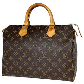 Bolso de mano Louis Vuitton Speedy 30 Castaño