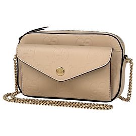 Sac à épaule Super Mini Gucci Beige Beige