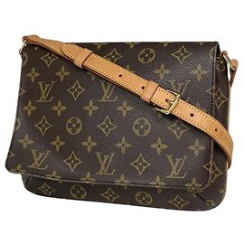 Sac à épaule Louis Vuitton Musette Tango Marron