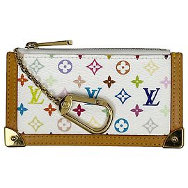 Louis Vuitton Pochette Clé Wallet/Coin Case White