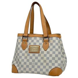 Saco Tote Louis Vuitton Hampstead PM em Damier Azur Branco