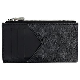 Portamonete Louis Vuitton Monogram Eclipse Nero