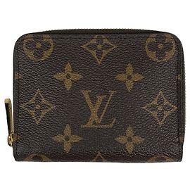 Monedero Zippy Monogram Louis Vuitton Castaño