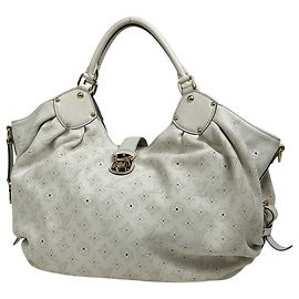 Louis Vuitton Mahina L Handtasche Weiß