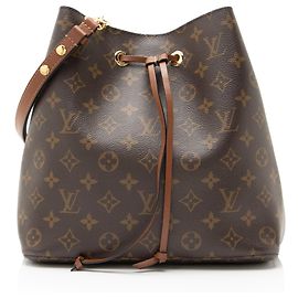 Borsa a tracolla Louis Vuitton Monogram Canvas Neonoe MM Marrone
