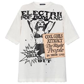 Dolce & Gabbana Oversized T-Shirt aus Baumwolle Weiß Weiß