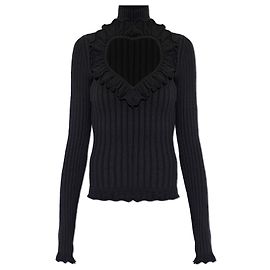Balenciaga Top com recorte decorativo Preto