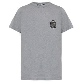 Dolce & Gabbana T-shirt avec appliqué Gris