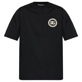 Dolce & Gabbana Camiseta con parche de logotipo Negro