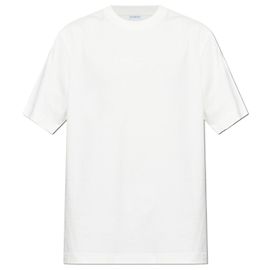 Burberry T-Shirt mit besticktem Logo Weiß