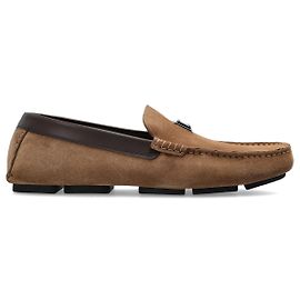 Mocassins Dolce & Gabbana em camurça castanha Marrom