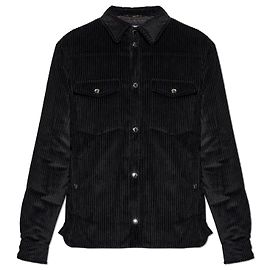 Dolce & Gabbana Isolierte Cordjacke Schwarz