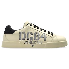 Dolce & Gabbana Chaussures de sport avec logo Blanc Écru