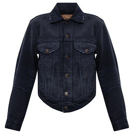 Balenciaga Denim jacket with pockets Blue