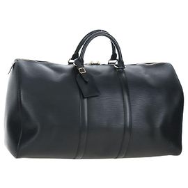 LOUIS VUITTON Epi Keepall 50 Boston Bag Noir M42962 LV Other