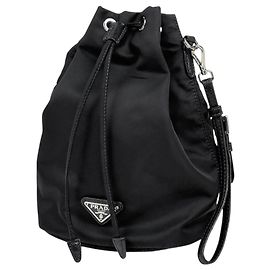 Pochette d'accessoires Prada en nylon noir Noir
