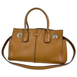 Borsa a mano in pelle 2-Way Tod's Gialla Giallo