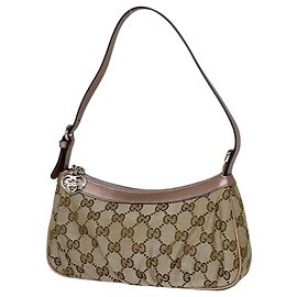 Bolsa Gucci GG Canvas em Beige Pink Bege