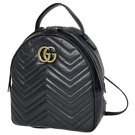 Gucci GG Marmont Rucksack Schwarz