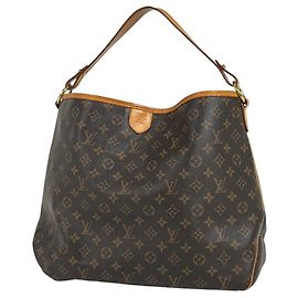 Sac cabas Louis Vuitton Delightful MM Marron
