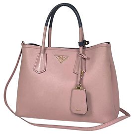 Borsa Prada Double 2-Way Rosa Blu navy