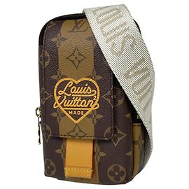 Louis Vuitton Monogram Reverse Schultertasche Braun