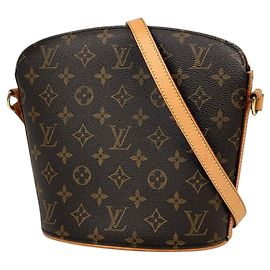 Bolso de hombro Louis Vuitton Druot Castaño